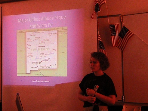 Katie presents her home state New Mexico
